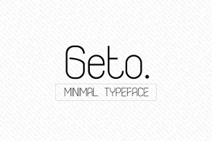 Geto Font Download