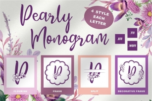 Pearly Monogram Font Download