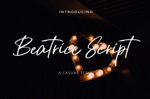 AM Beatrice Script - Casual Script Font Download