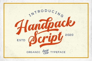 Handpack Script - Handmade Font Font Download