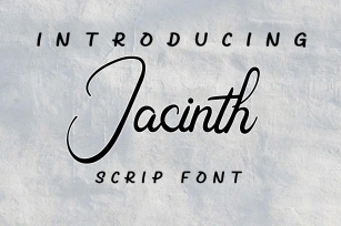 Jacinth Font Download