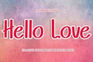 Hello Love Reguler Sans Serif Font Download
