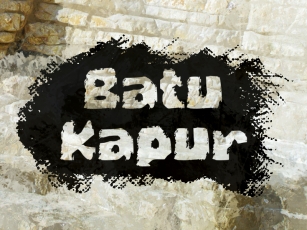 B Batu Kapur Font Download
