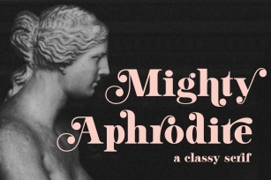 Mighty Aphrodite A Classy & Modern Serif Font Download