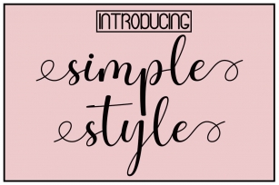 Simple Style Font Download