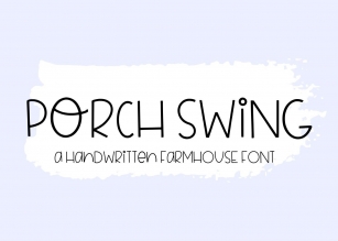 Porch Swing Font Download