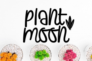 Plants and Moon Font Download