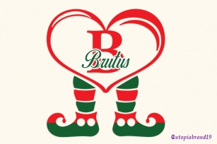 Brutus Elf Leg Monogram Font Download
