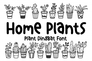 Home Plants Font Download