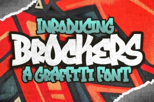 Brockers Urban Graffiti Art Business Font Font Download
