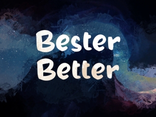 B Bester Better Font Download
