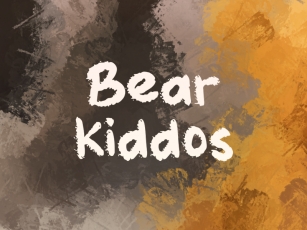 B Bear Kiddos Font Download