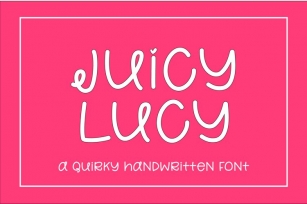 Juicy Lucy Font Download