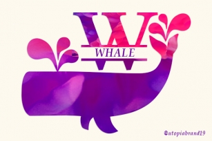 Whale Monogram Font Download