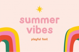 Summer vibes | Playful font Font Download