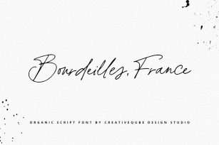 Bourdeilles France Script Font Download