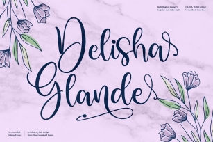 Delisha Glande Beautiful Script Font Download