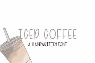 Iced Coffee Tall Handwritten Font Download