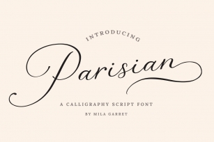 Parisian Calligraphy Logo Font Download