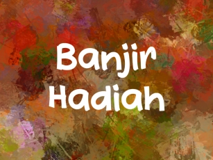 B Banjir Hadiah Font Download