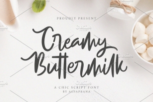 Creamy Buttermilk-Casual Handwriten Font Download