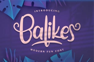 Balikes | Modern Fun Font Font Download