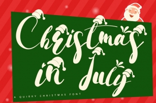 Christmas in July Font Download