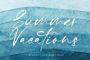 Summer Vacations Calligraphy Font Download