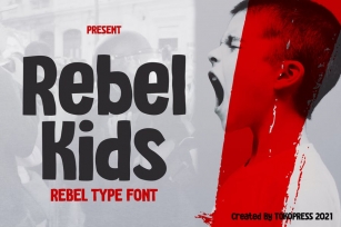 Rebel Kids - Modern rebel font Font Download