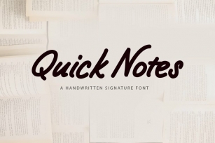 Web Quick Notes Font Download