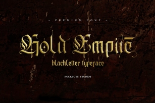 Gold Empire - Blackletter Font Font Download