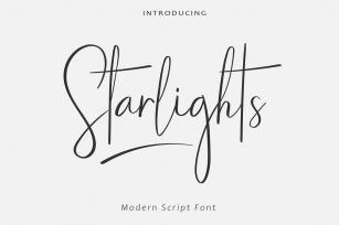 AM Starlights - Script Font Download