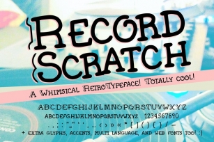Record Scratch Retro (90s Handwriting Fonts) Font Download