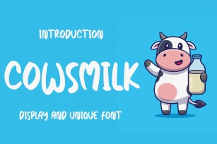 Cowsmilk Font Download