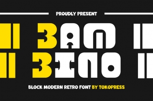 Bambino - Block modern font Font Download