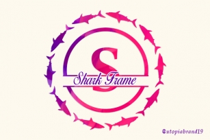 Shark Frame Monogram Font Download