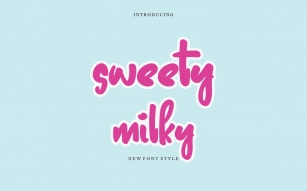 Sweety Milky Font Download