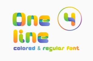 One line 4 Font Download