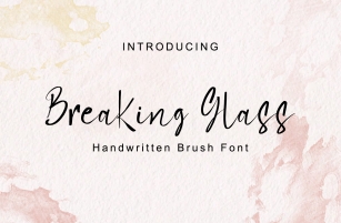 Breaking Glass Font Download