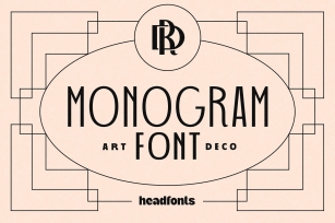Art Deco Monogram Font Download