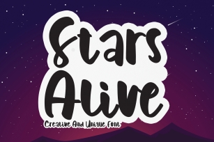 Stars Alive Font Download