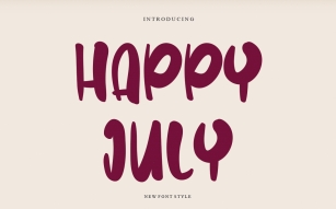 Happy July Font Download