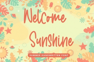 Web Welcome Sunshine Font Download