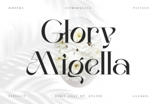 Glory Migella Font Download