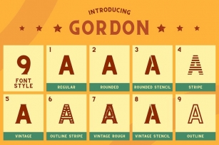 CS Gordon Font Family Font Download