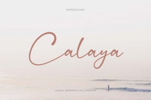 Calaya - Lovely Modern Script Font Download