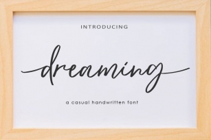 AM Dreaming - Handwritten Script Font Download