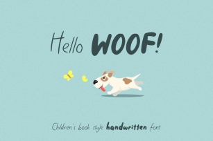 Hello Woof - Children's Style Handwritten Font Font Download