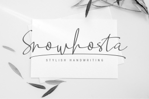 Snowhosta Script Font Download