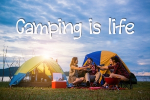 Camping is Life Font Download